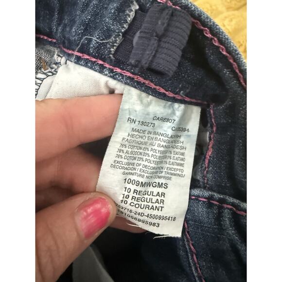 Girls Wrangler Jeans Bootcut adjustable Waist Size 10 Regular - Picture 6 of 6